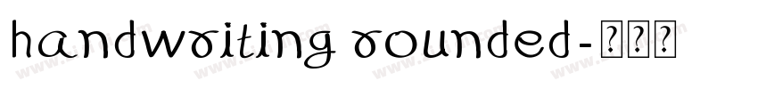 handwriting rounded字体转换